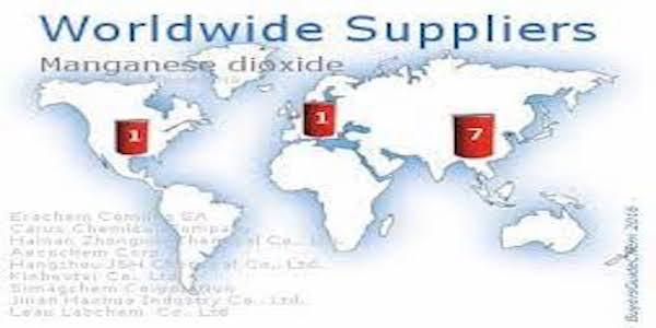 Worldwide Suppliers for Manganese Dioxide